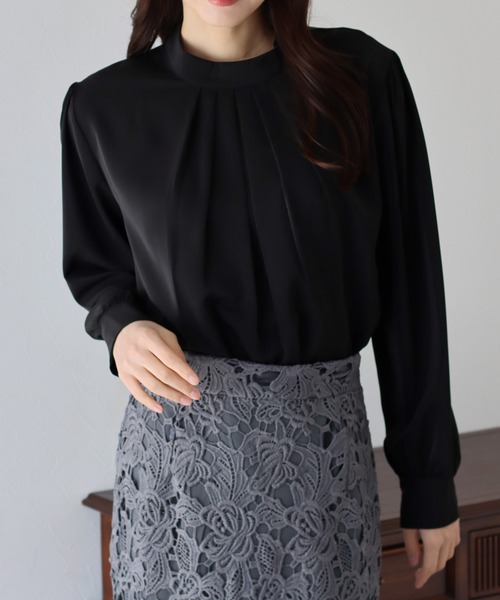 「BLUEEAST」 長袖ブラウス MEDIUM ブルー レディース