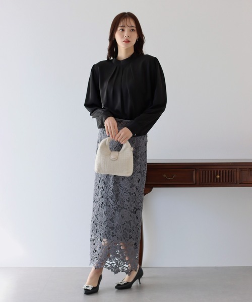 「BLUEEAST」 長袖ブラウス MEDIUM ブルー レディース