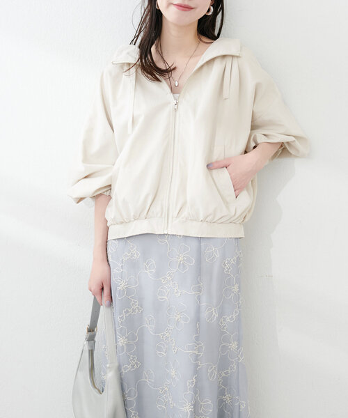 「natural couture」 ブルゾン FREE アイボリー レディース_画像4