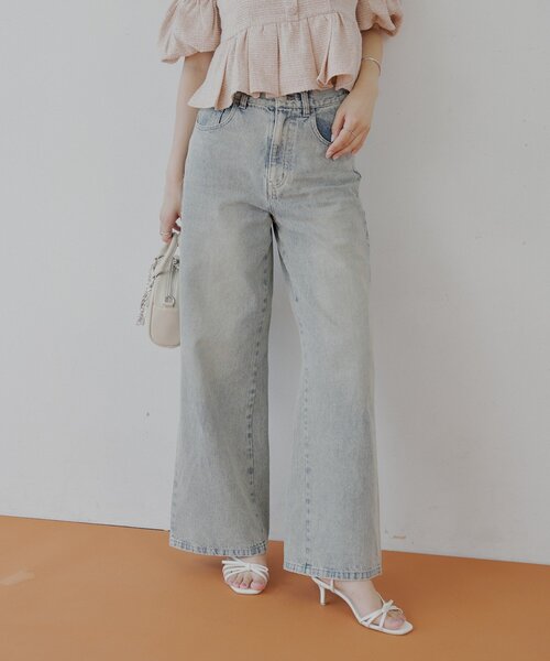 [Chico] обработка Denim брюки MEDIUM оттенок голубого прочее женский 