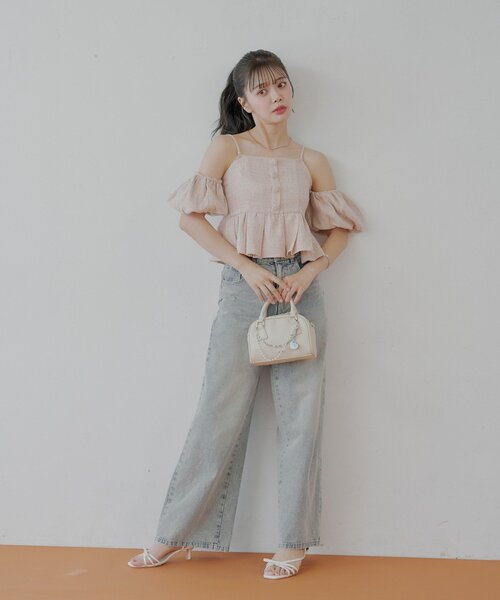 [Chico] обработка Denim брюки MEDIUM оттенок голубого прочее женский 