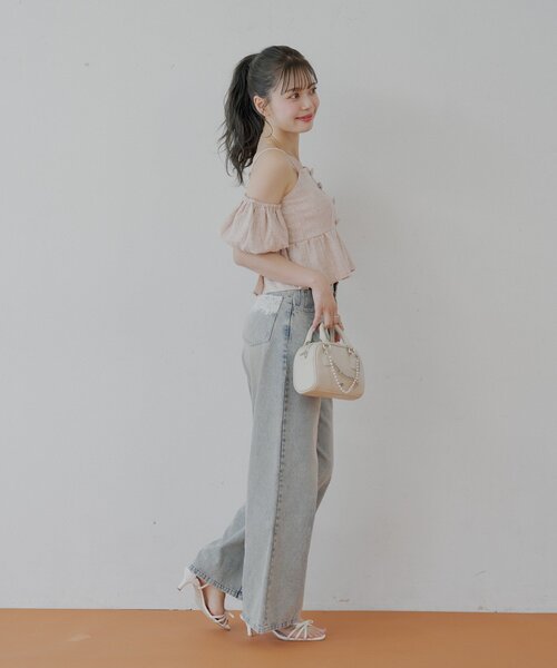 [Chico] обработка Denim брюки MEDIUM оттенок голубого прочее женский 