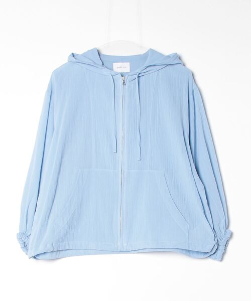 SHIPS any 「SHIPS any」 ジップアップパーカー ONE SIZE ライトブルー