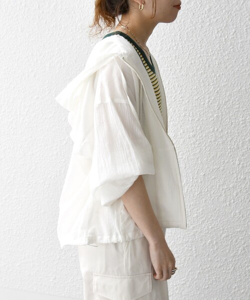 SHIPS any 「SHIPS any」 ジップアップパーカー ONE SIZE ライトブルー