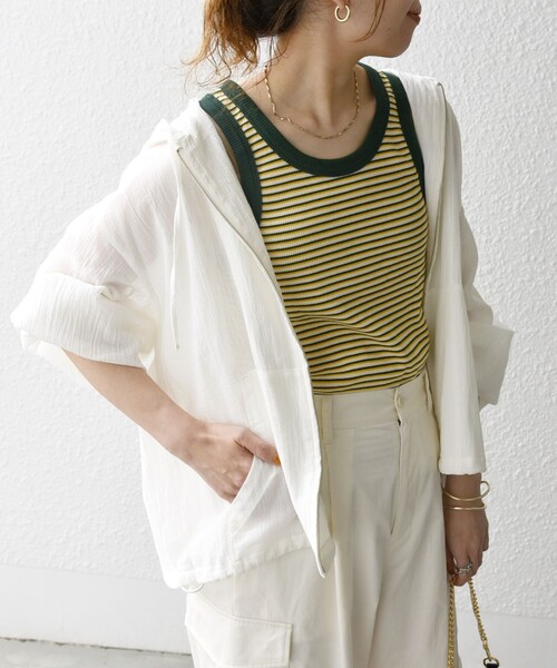 SHIPS any 「SHIPS any」 ジップアップパーカー ONE SIZE ライトブルー