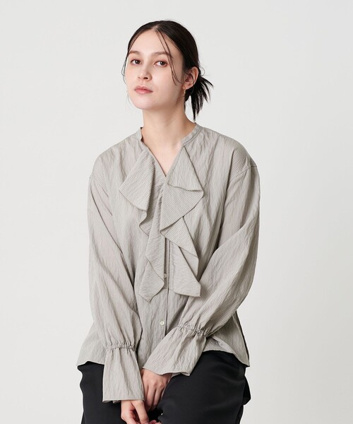 BEAUTY＆YOUTH UNITED ARROWS ブラウス シャツ ラッフル スキッパー