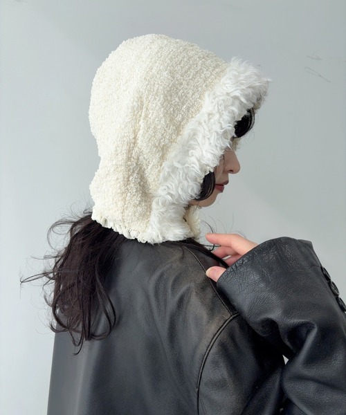 Lam balm ニット帽 ニットキャップ 「Lam Balm」ファーバラクラバ