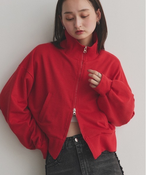 ad thie（アドティエ） トレーナー スウェット スタンドカラー ダブル