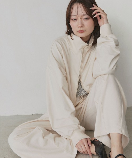 ad thie（アドティエ） トレーナー スウェット スタンドカラー ダブル