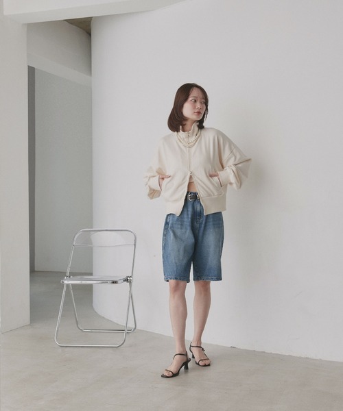 ad thie（アドティエ） トレーナー スウェット スタンドカラー ダブル
