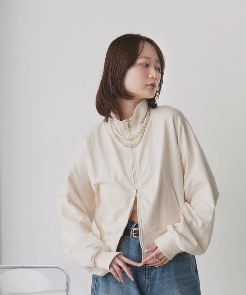 ad thie（アドティエ） トレーナー スウェット スタンドカラー ダブル