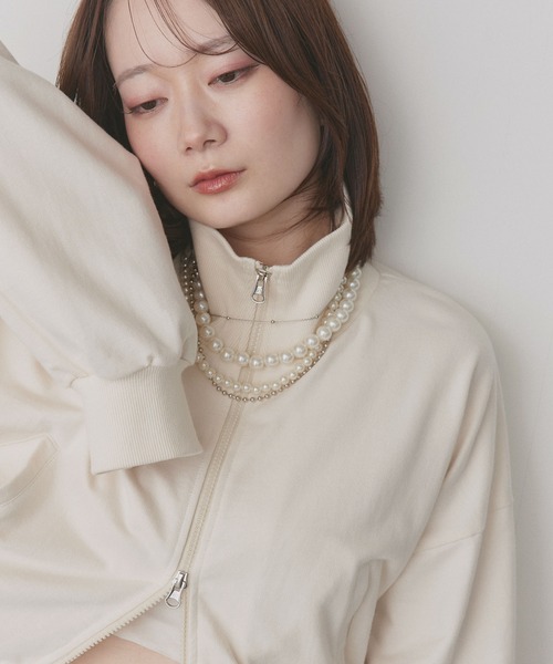 ad thie（アドティエ） トレーナー スウェット スタンドカラー ダブル