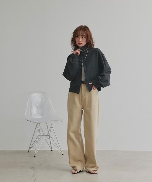ad thie（アドティエ） トレーナー スウェット スタンドカラー ダブル