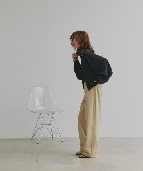 ad thie（アドティエ） トレーナー スウェット スタンドカラー ダブル