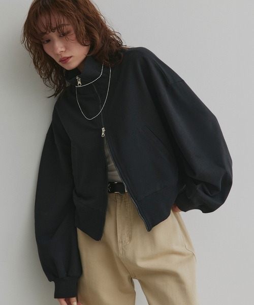 ad thie（アドティエ） トレーナー スウェット スタンドカラー ダブル