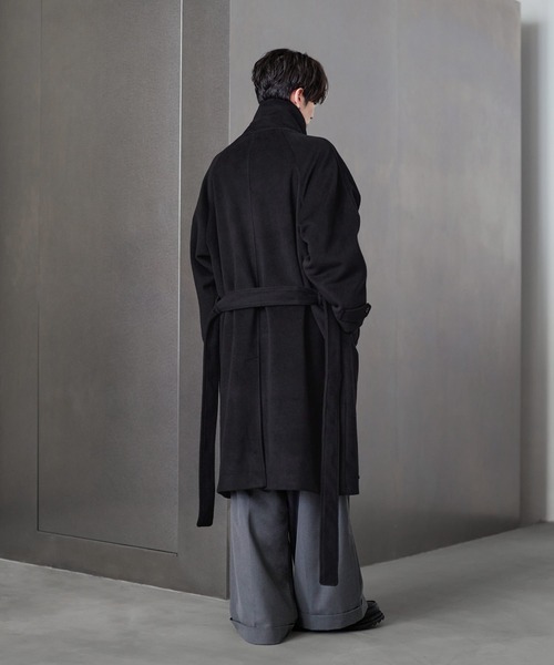 チェスターコート コート ウール混メルトンダブルチェスターコート