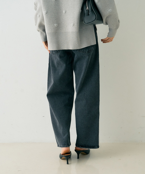 AGOLDE  ダメージデニム　激安！！ AGOLDE/エーゴールドイー】DAME JEAN ワイドレッグデニム｜Rouge vif
