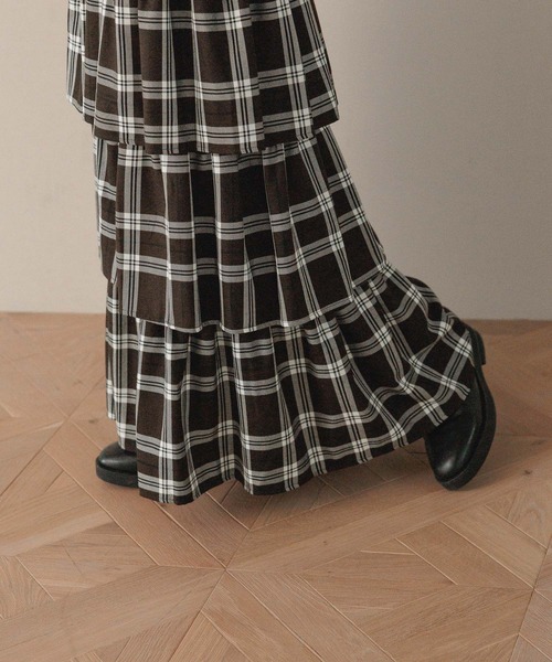 LOWRYS FARM（ローリーズファーム） スカート チェックティアード