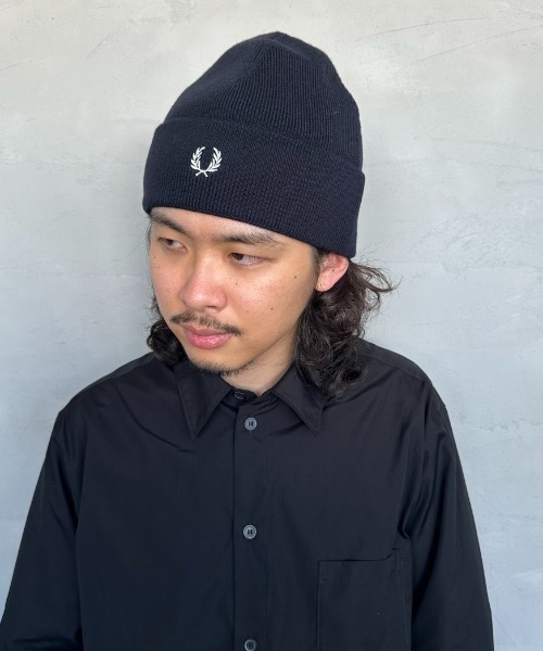 Fred Perryニット帽 FRED PERRY（フレッドペリー） ニット帽 ニットキャップ ワンポイント