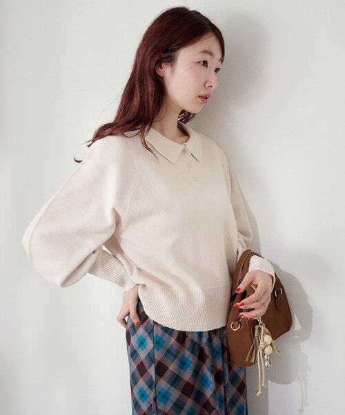 Kastane（カスタネ） ニット セーター 「新色追加/7色展開」カーブ