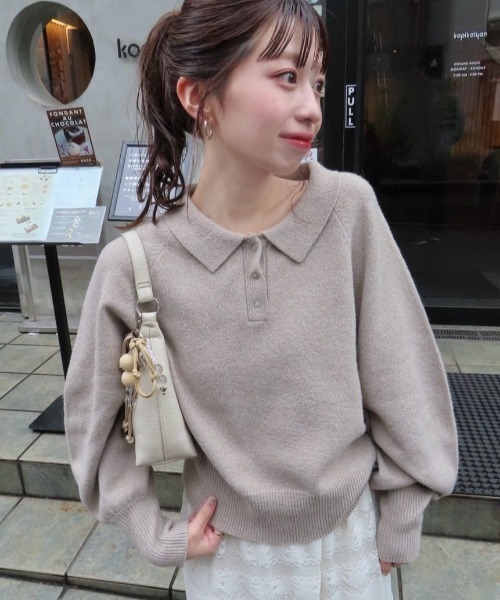 Kastane（カスタネ） ニット セーター 「新色追加/7色展開」カーブ