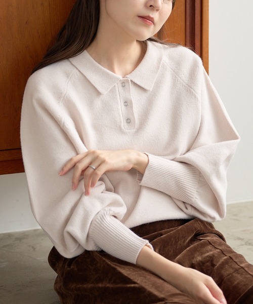 Kastane（カスタネ） ニット セーター 「新色追加/7色展開」カーブ