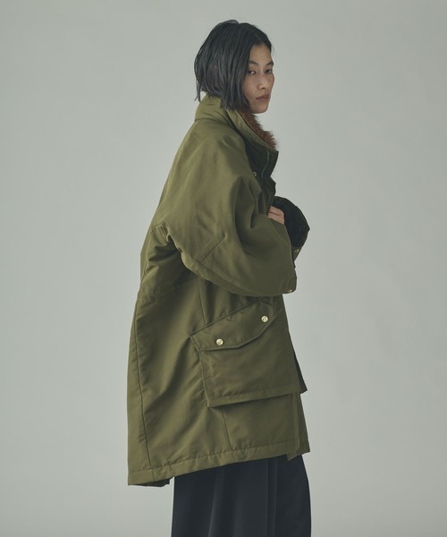 カレンソロジー curensology モッズコート Curensology(カレンソロジー)/＜&RC＞フェイクファーエリツキスウェー