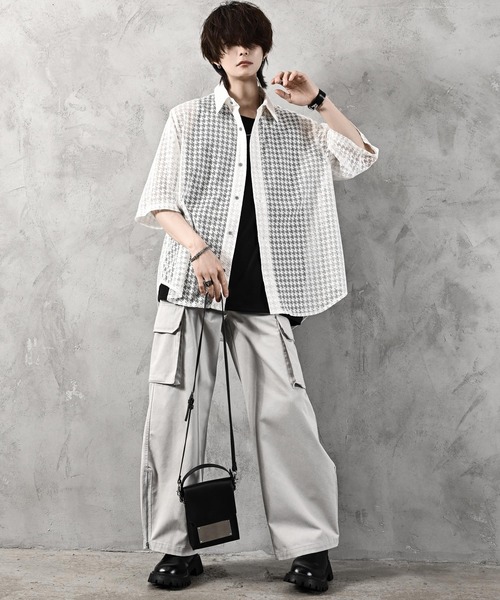 「ADRER」 半袖シャツ SMALL ホワイト メンズ_画像9
