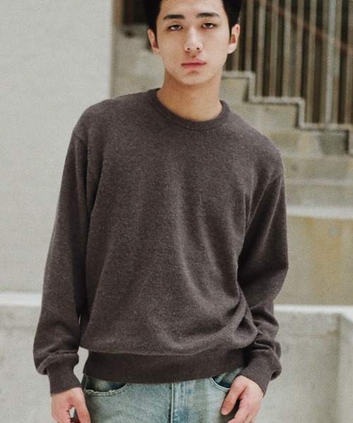 WYM LIDNM セーター ニット FOX BLEND STANDARD KNIT(V-NECK / CREW