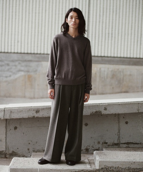 WYM LIDNM セーター ニット FOX BLEND STANDARD KNIT(V-NECK / CREW