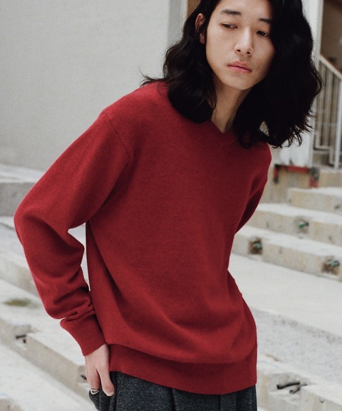 WYM LIDNM セーター ニット FOX BLEND STANDARD KNIT(V-NECK / CREW