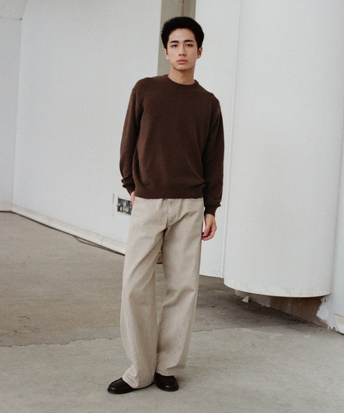 WYM LIDNM セーター ニット FOX BLEND STANDARD KNIT(V-NECK / CREW