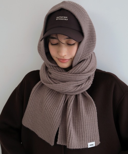 MARNI モヘア ボーダーマフラー バラクラバ ANME マフラー ストール 「新色追加」ニットバラクラバフードマフラー