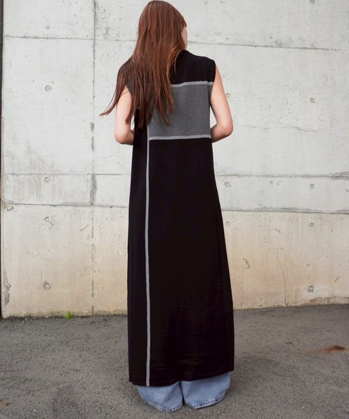 「gossara」 半袖ワンピース FREE ブラック レディース_画像6