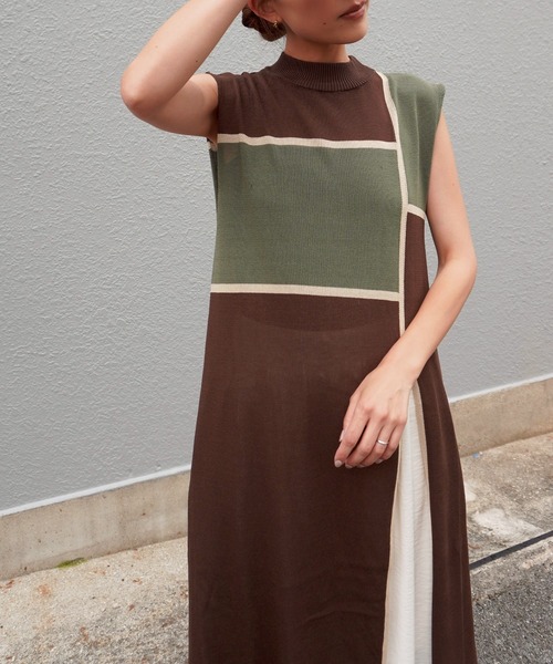 「gossara」 半袖ワンピース FREE ブラック レディース_画像9