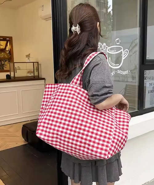 トートバッグ 「 ammy. / エイミードット 」 大容量 ギンガムチェック