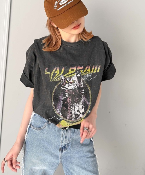 「Java」 半袖Tシャツ X-LARGE グレー レディース_画像6