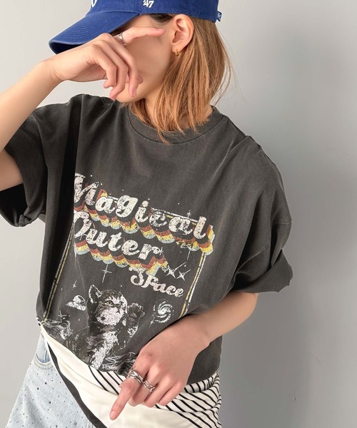 「Java」 半袖Tシャツ X-LARGE グレー レディース_画像9