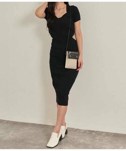 「ANAP」 半袖ワンピース FREE ブルー レディース_画像8