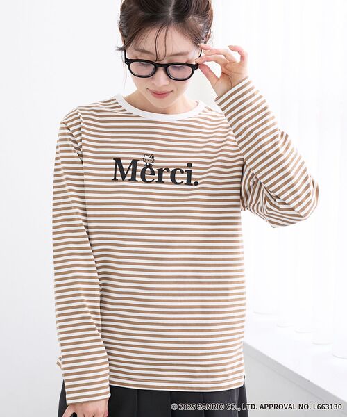 le.coeur blanc（ルクールブラン） tシャツ 「HELLO KITTY」Merci刺繍