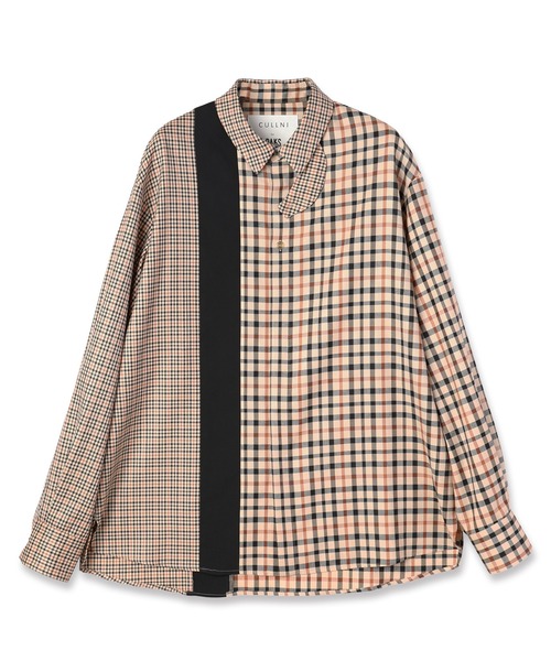 シャツ CULLNI for DAKS LONDON Asymmetrical Switching Chin Tab Shirt メンズ レディースの画像