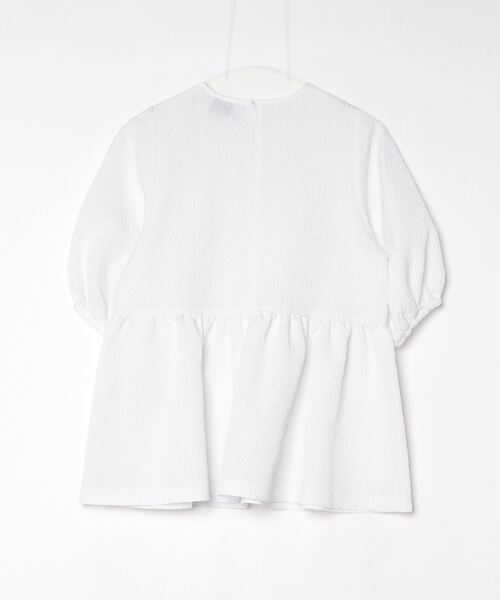 「UNITED ARROWS」 半袖ブラウス 38 オフホワイト レディースの画像