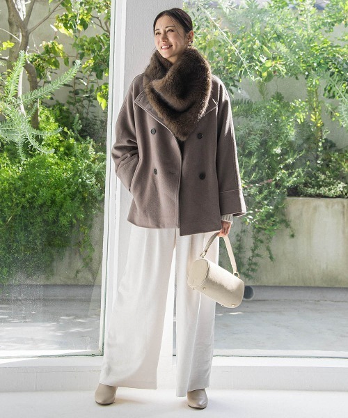 LAUTREAMONT（ロートレアモン） パンツ カリーヌサテンパンツ「洗える