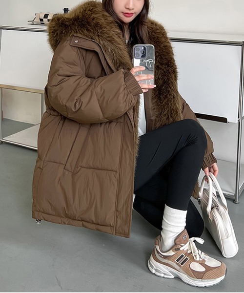 NEW GENTLEMAN ダウンコート ダウンジャケット セドナ ファーフード