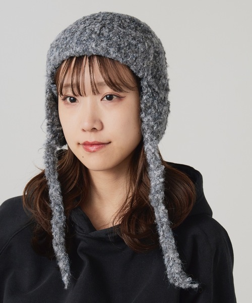 ROOP TOKYO ニット帽 ニットキャップ OKUOKU 0909/オクオク 耳あて付き