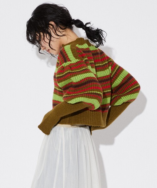 「Firsthand」 ニットカーディガン FREE ネイビー レディース_画像8