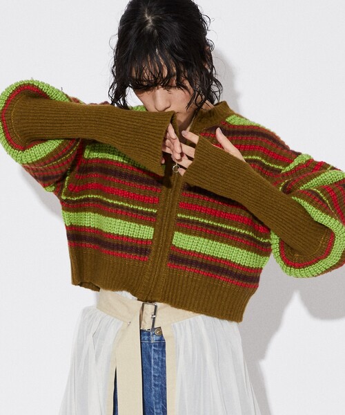 「Firsthand」 ニットカーディガン FREE ネイビー レディース_画像9