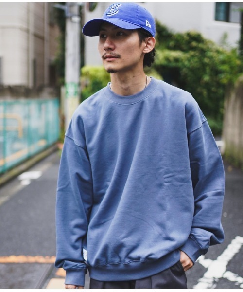 Schott N.Y.C（ショット） 「schott」 スウェットカットソー L ブルー