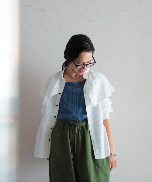 「FIL DE FER」 長袖シャツ FREE ホワイト レディース_画像5