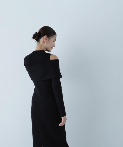 「NATURAL BEAUTY BASIC」 ニットワンピース MEDIUM ブルー レディース_画像5